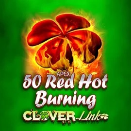50 Red Hot Burning Clover Links by Novomatic, showcased at energykaszino.org – game logo