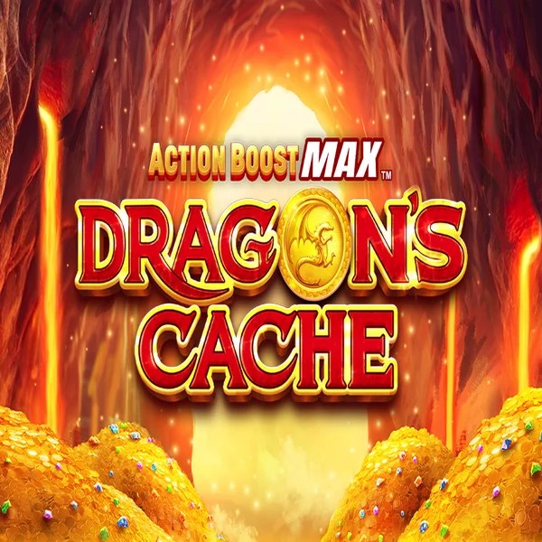 Action Boost Max Dragon's Cache online game logo by SpinPlay Games on energykaszino.org