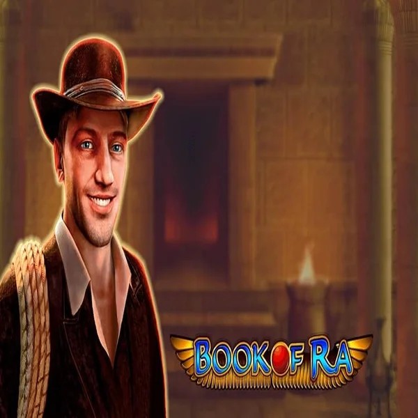 Book of Ra slot logo by Greentube at Energy Casino