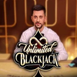 Unlimited Blackjack online game logo by Ezugi on energykaszino.org